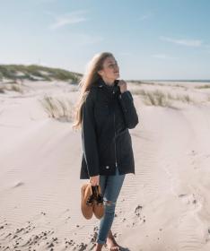 Woox Ventus Urban Blueberry Long Chica dámská větrovka