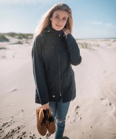 Woox Ventus Urban Blueberry Long Chica dámská větrovka