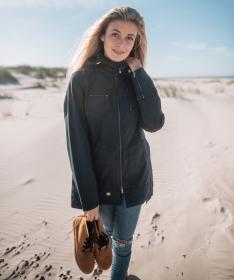 Woox Ventus Urban Blueberry Long Chica dámská větrovka