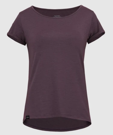 Woox Wanaka Plum Wine dámské merino triko