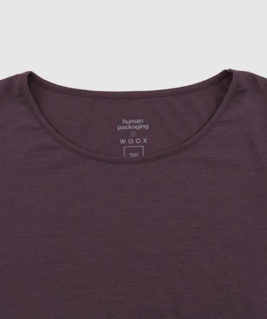 Woox Wanaka Plum Wine dámské merino triko