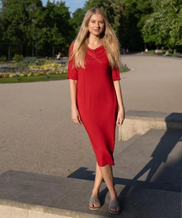 WOOX Zambezi Haute Red dámské šaty