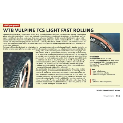 Wtb Plášť Vulpine 700x36 Tcs Light Fast Rolling Černá/hnědá