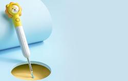 Xlife Chytrá vizuální tyč na čištění uší Q3 (žlutá)