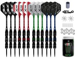 Xq Max 75-dílná sada šipky 12x ocelové šipky + příslušenství