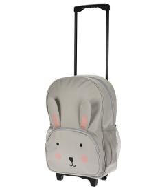 Xqmax Dětský kufr na kolečkách BUNNY 29 x 40 cm šedá