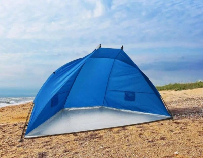 Xqmax Plážový stan skládací UV50+ 270x120x120 modrá