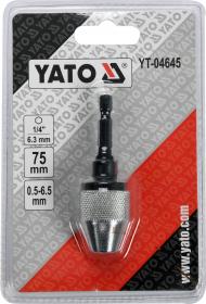 Yato Bezklíčové rychloupínací sklíčidlo 0.5-6.5mm HEX