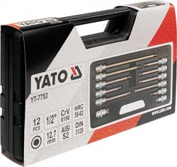 Yato Bity sada 12 ks HEX, SPLINE