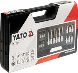 Yato Bity sada 18 ks imbus 3-12 mm