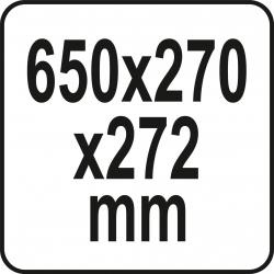 Yato Box na nářadí plastový s organizérem 650x270x272mm