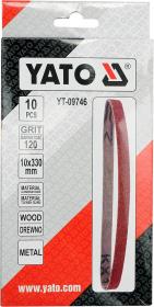 Yato Brusný pás P120 , 10x330mm 10ks