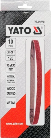Yato Brusný pás P120 , 20x520mm 10ks