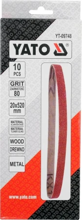 Yato Brusný pás P80 , 20x520mm 10ks