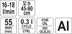 Yato Čerpadlo ruční na olej 16-18l/min