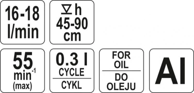 Yato Čerpadlo ruční na olej 16-18l/min