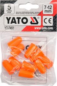 Yato Chrániče sluchu 38db 5-11mm (5 párů) EN 352-2:2020
