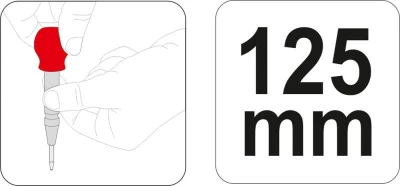Yato Důlčík nastavitelný 125 mm automatický