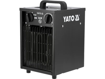 Yato černé elektrické topidlo 3000 W, 30 m2