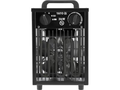 Yato černé elektrické topidlo 3000 W, 30 m2