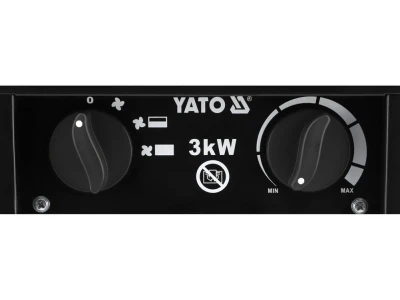 Yato černé elektrické topidlo 3000 W, 30 m2
