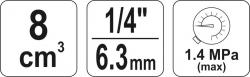 Yato Filtr vzduchu 1/4[34], max 1,4MPa