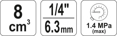 Yato Filtr vzduchu 1/4[34], max 1,4MPa