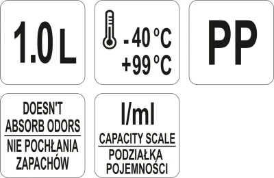 Yato Gastro Džbán s odměrkou 1000ml
