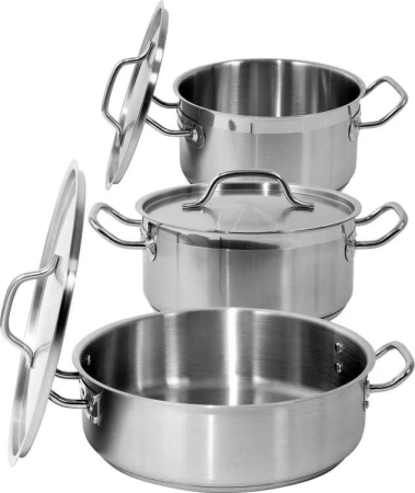 Yato Gastro Hrnec nízký s poklicí NEREZ 32x16cm 12,9l