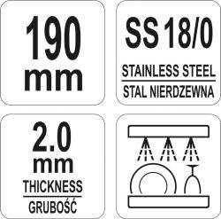 Yato Gastro Kleště na maso 195mm