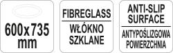 Yato Gastro Tác číšnický ovál 600x735mm ANTI SLIP