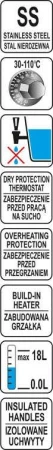 Yato Gastro Varný termos 2500W 18l