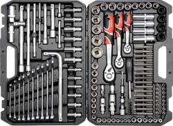 Yato Gola sada 1/2", 3/8", 1/4" + příslušenství 128 ks Yato Gola sada 1/2", 3/8", 1/4" + příslušenství 128 ks