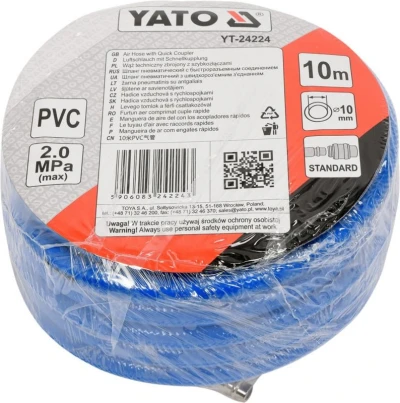 Yato Hadica vzduchová PVC 10mm, 10m