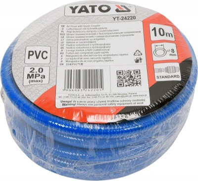 Yato Hadice vzduchová PVC 8mm, 10m