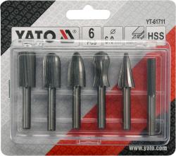 Yato Hrotové rašple na kov 6ks