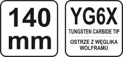 Yato Jehla rýsovací 140 mm na sklo, keramiku, kov