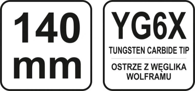 Yato Jehla rýsovací 140 mm na sklo, keramiku, kov