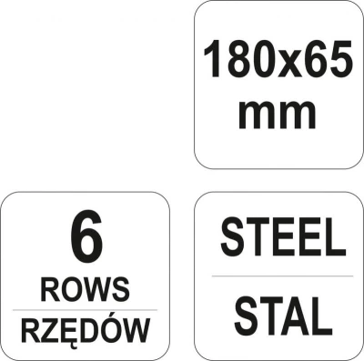 Yato Kartáč drátěný 180 x 65 mm