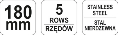 Yato Kartáč drátěný ruční 180 mm