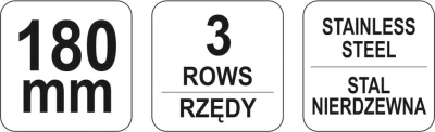 Yato Kartáč drátěný ruční 180 mm