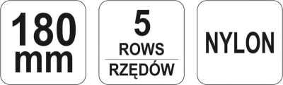 Yato Kartáč drátěný ruční 180 mm nylon