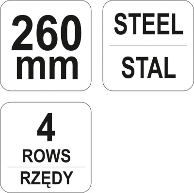 Yato Kartáč drátěný ruční 260 mm