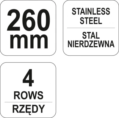 Yato Kartáč drátěný ruční 260 mm