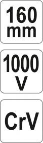 Yato Kleště kombinované 160mm VDE (1000V)