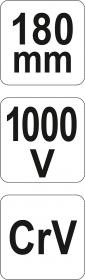 Yato Kleště kombinované 180mm VDE (1000V)