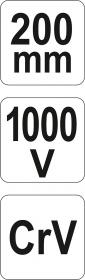 Yato Kleště kombinované 200mm VDE (1000V)