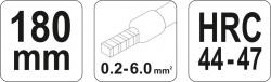Yato Kleště konektorové 180 mm profilové HRC 44-47