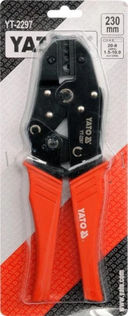 Yato Kliešte konektorové 230mm, 22-8(AWG), 1,5-10,00mm2