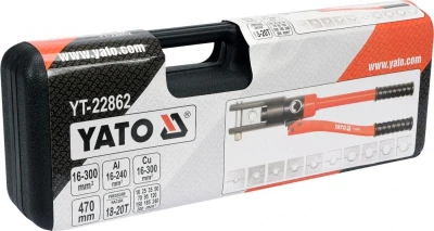 Yato Kliešte lisovacie na koncovky káblov Al 16-240mm2, Cu 16-300mm2 , 470mm